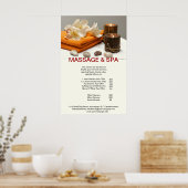 スパマッサージ美しいサロンキャンドルポスター ポスター (キッチン)