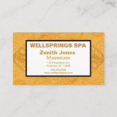 スパマッサージ金ゴールド 名刺 (正面)