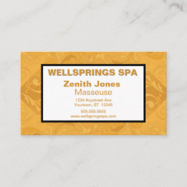 スパマッサージ金ゴールド 名刺