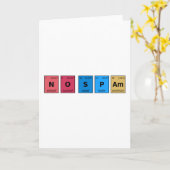 スパムの定期的なテーブルなし カード (黄色い花)