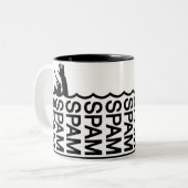 スパムの海 ツートーンマグカップ (正面左)