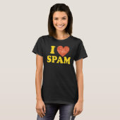 スパム缶詰料理ポークフード大好き Tシャツ (正面フル)