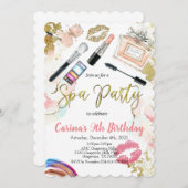 スパメイクアップグラム誕生日招待状 招待状 (正面/裏面)