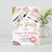 スパメイクアップグラム誕生日招待状 招待状 (スタンド正面)
