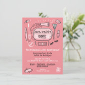 スパメーキャップ誕生日パーティーの招待状 招待状 (スタンド正面)