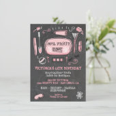 スパメーキャップ誕生日パーティーの招待状 招待状 (スタンド正面)