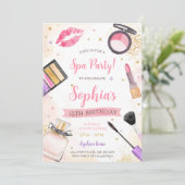 スパメーキャップ誕生日パーティー 招待状 (スタンド正面)