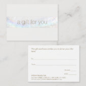 スパモダンサロントロピカルギフト証書 名刺 (正面/裏面)