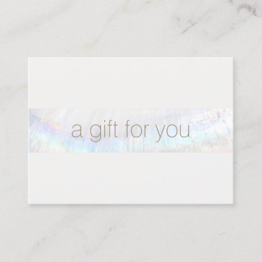 スパモダンサロントロピカルギフト証書 名刺 (正面)