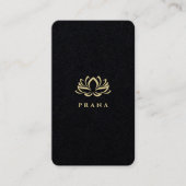 スパモダンセラピストセラピー金ゴールドロータス 名刺 (正面)