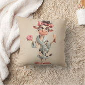 スパモードの牛のサッシー クッション (ブランケット)