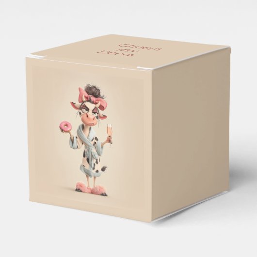 スパモードの牛のサッシー フェイバーボックス (正面サイド)