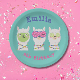 スパラマパーティーラマパジャマ ペーパープレート