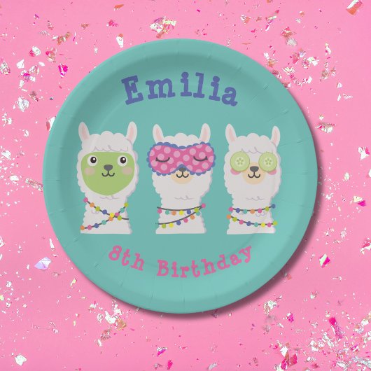 スパラマパーティーラマパジャマ ペーパープレート