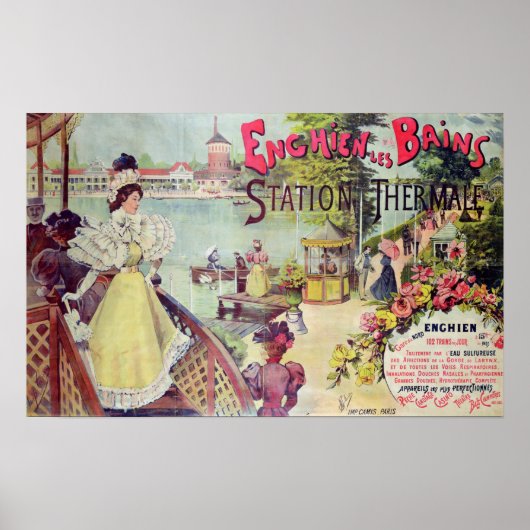 スパリゾートのEnghien-les-Bains,フランス ポスター (正面)