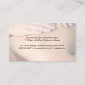 スパリゾート | バックマッサージ名刺 名刺 (裏面)