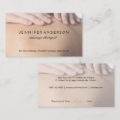 スパリゾート |マッサージ(アポイントメントカード) 予約カード (正面/裏面)