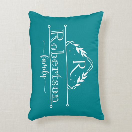 スパリットモノグラムファミリー名トロピカルテールフレーム アクセントクッション (正面(垂直))