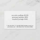 スパリトリート2 名刺 (裏面)