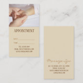 スパリフレクソロジーマッサージ指圧アポイントメント 予約カード (正面/裏面)