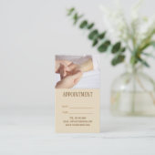 スパリフレクソロジーマッサージ指圧アポイントメント 予約カード (スタンド正面)