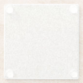 スパルクル赤面クリームグリッツグリッター ガラスコースター (裏面)