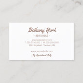 スパルクル・グラム・スモダンタイリスト・デザイナー 名刺 (裏面)