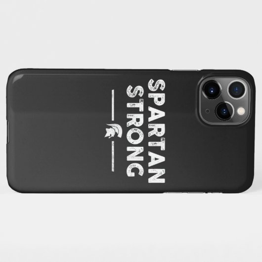 スパルタの強いスパルタのコミュニティが犠牲者を称賛 iPhoneケース (裏面横)