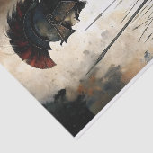 スパルタの戦士の横顔デコパージュ 薄葉紙 (詳細)
