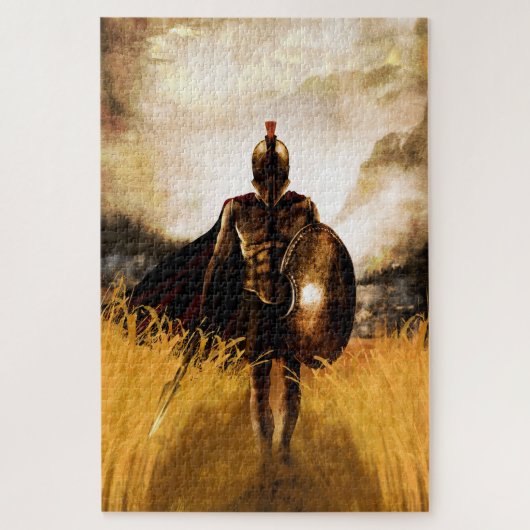 スパルタの戦士フィールド ジグソーパズル (縦)