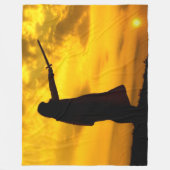 スパルタの戦士 フリースブランケット (正面)