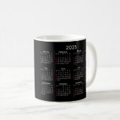 スパルタの戦士 2025年カレンダー コーヒーマグカップ (正面右)