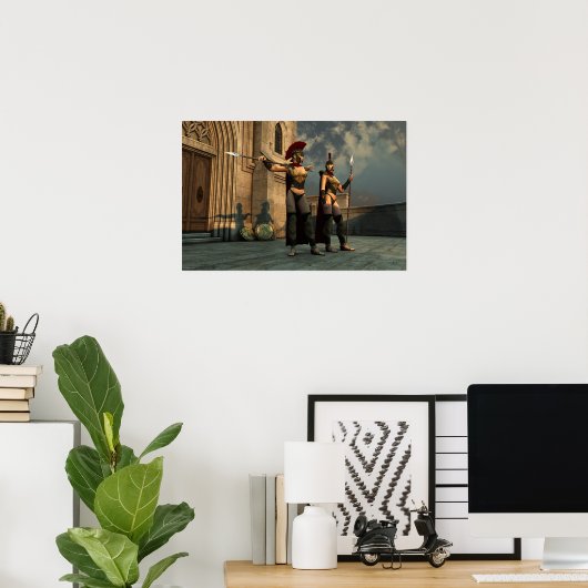スパルタの歩哨 ポスター (ホームオフィス)