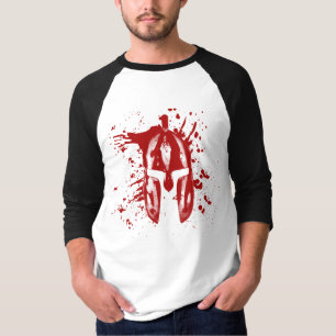 スパルタの血ヘルメットアメリカスパルタのモロンラベ Tシャツ