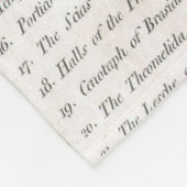 スパルタギリシャ(1783年)のヴィンテージの地図 フリースブランケット (角)