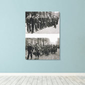 スパルタクティストのライフル訓練(トップ)革命的 キャンバスプリント (インサイチュ (ウッドフロア))