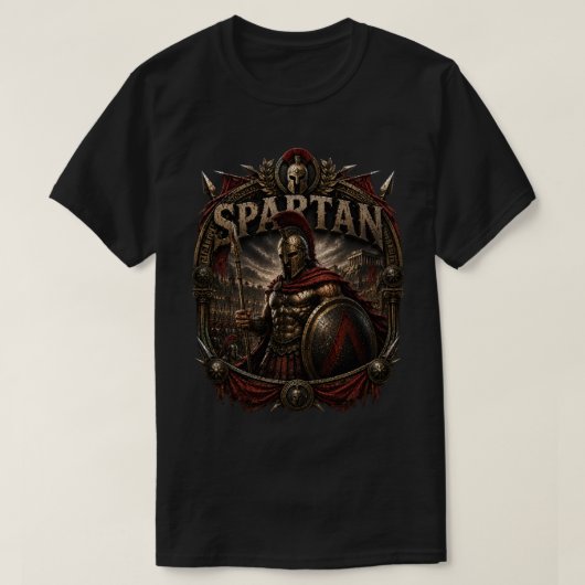 スパルタンのエリート戦士Tシャツ Tシャツ (デザイン正面)