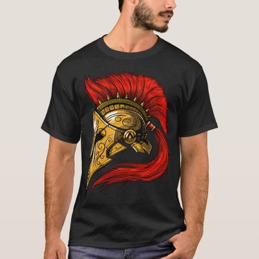スパルタンの兜 Tシャツ (正面)