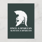 スパルタンの強い一度スパルタンは常にスパルタン ポストカード (正面)