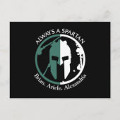 スパルタンの強力な環境にやさしいことをしようの個人用設定 ポストカード (正面)