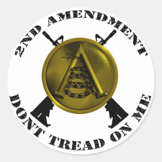 スパルタンの盾とガッセンの蛇 ラウンドシール (正面)