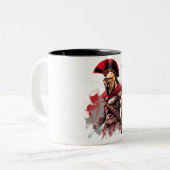 スパルタンの精神:恐れを知らない戦士マグ ツートーンマグカップ (正面左)