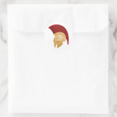 スパルタンまたはトロイの木馬ヘルメット ラウンドシール (バッグ)