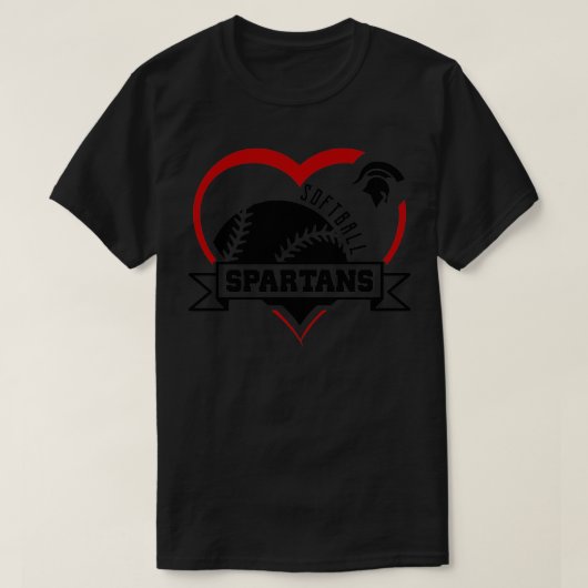 スパルタンスソフトボールハートスポーツ Tシャツ (デザイン正面)