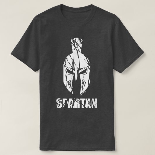 スパルタンスパルタンヘルメットジム動機フィットネスことわざ Tシャツ (デザイン正面)