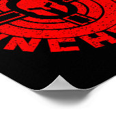 スパルタンチェーンなしボディビル戦士レースジム ポスター (角)