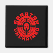 スパルタンチェーンなしボディビル戦士レースジム マグネット (正面)