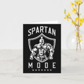 スパルタントレーニングモードフィットネスジムジムスパルタボディビルディ カード (黄色い花)