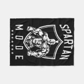 スパルタントレーニングモードフィットネスジムジムスパルタボディビルディ フリースブランケット (正面(横))