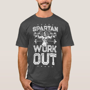 スパルタントレーニングリフティングウェイトフィットネスジムスパルタ Tシャツ